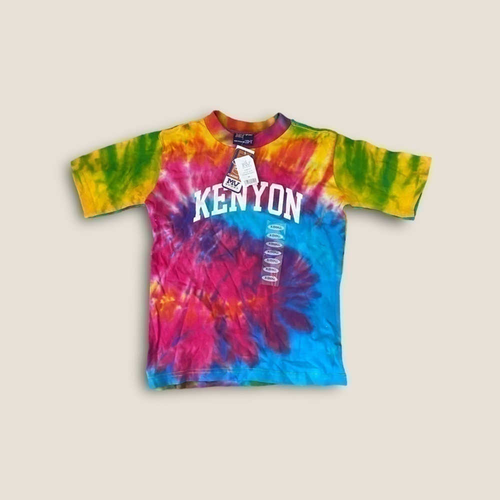 Kenyon Tie Dye Short Sleeve Tee in Rainbow Swirl XS